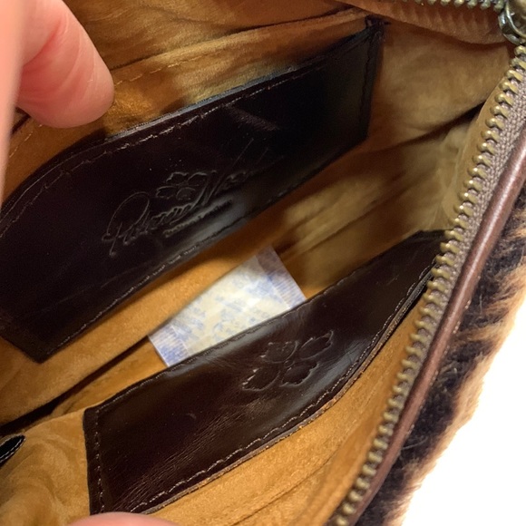 Patricia Nash Shearling Wristlet Dark Brown color - Picture 4 of 14